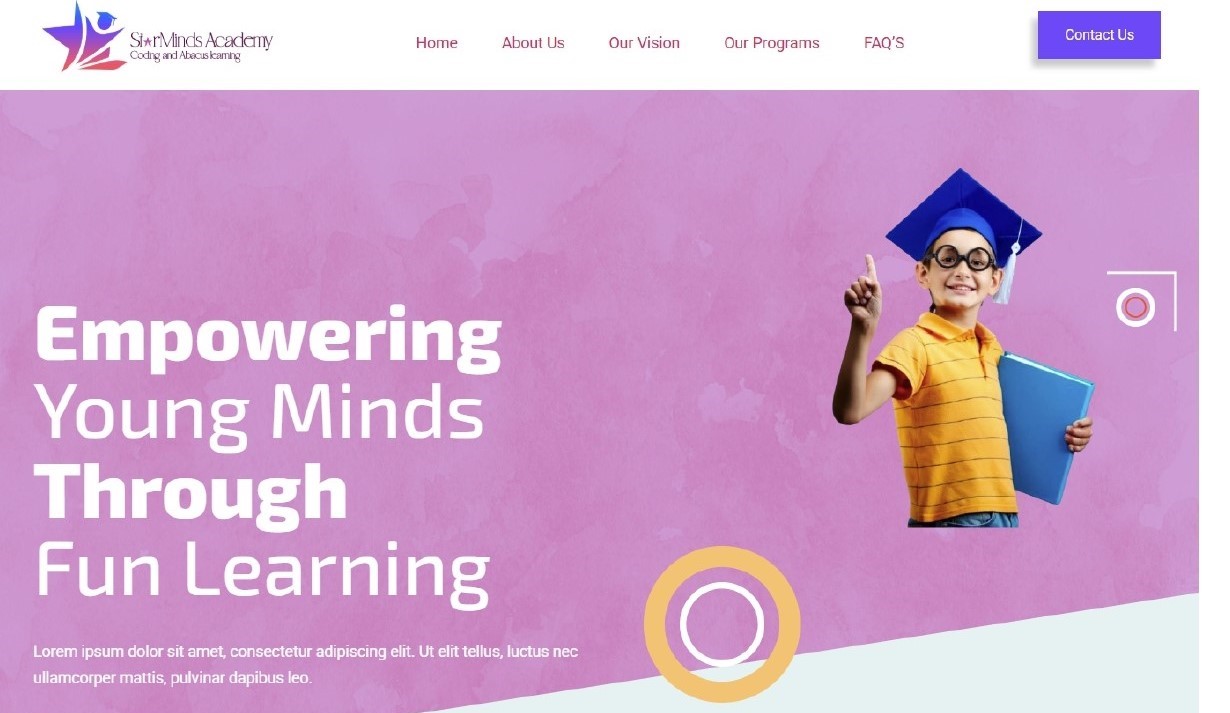 website Overview – full stack